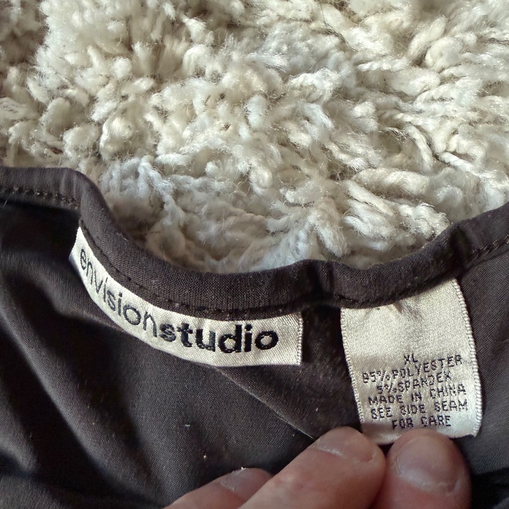 Elegant Envision studio sleek comfy material dark brown Women's Camisole. This e - Picture 4 of 8